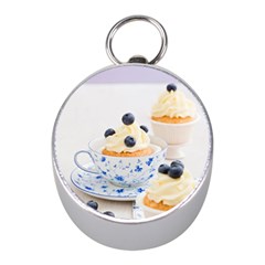 Blueberry Cupcakes Mini Silver Compasses by Coelfen