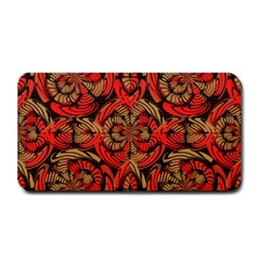 Red And Brown Pattern Medium Bar Mats by linceazul