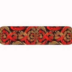 Red And Brown Pattern Large Bar Mats by linceazul