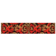 Red And Brown Pattern Flano Scarf (small) by linceazul