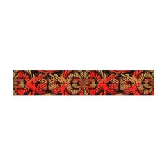 Red And Brown Pattern Flano Scarf (mini) by linceazul