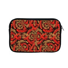 Red And Brown Pattern Apple Macbook Pro 13  Zipper Case by linceazul