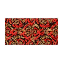 Red And Brown Pattern Yoga Headband by linceazul