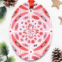 Geometric Harmony Ornament (oval) by linceazul