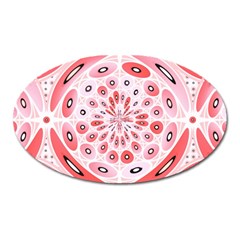 Geometric Harmony Oval Magnet by linceazul