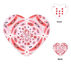 Geometric Harmony Playing Cards (heart)  by linceazul