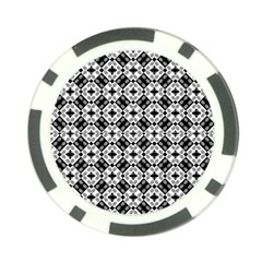 Geometric Modern Baroque Pattern Poker Chip Card Guard by dflcprints