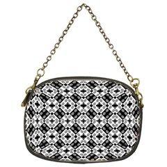 Geometric Modern Baroque Pattern Chain Purses (one Side)  by dflcprints