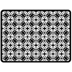 Geometric Modern Baroque Pattern Fleece Blanket (large)  by dflcprints