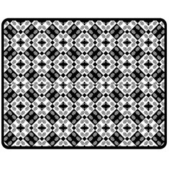 Geometric Modern Baroque Pattern Fleece Blanket (medium)  by dflcprints