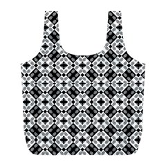 Geometric Modern Baroque Pattern Full Print Recycle Bags (l)  by dflcprints