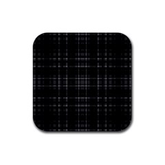 Plaid Design Rubber Square Coaster (4 Pack)  by Valentinaart