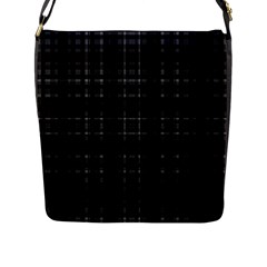 Plaid Design Flap Messenger Bag (l)  by Valentinaart