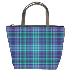 Plaid Design Bucket Bags by Valentinaart