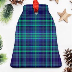 Plaid Design Ornament (bell) by Valentinaart