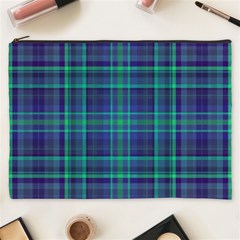 Plaid Design Cosmetic Bag (xxxl)  by Valentinaart