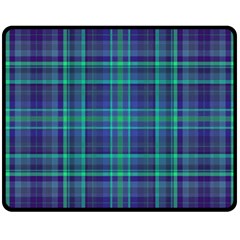 Plaid Design Double Sided Fleece Blanket (medium)  by Valentinaart