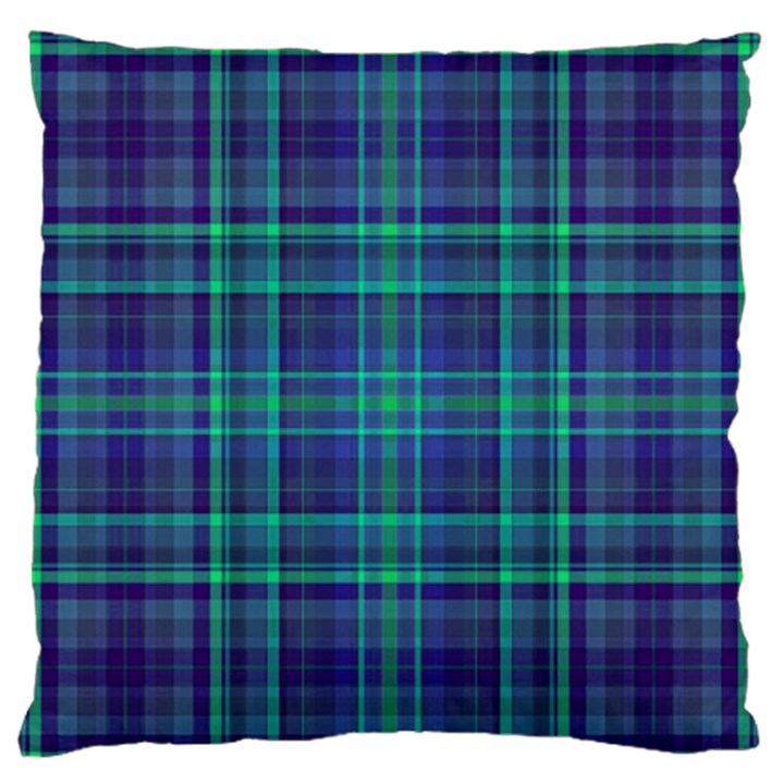 Plaid design Large Flano Cushion Case (One Side)