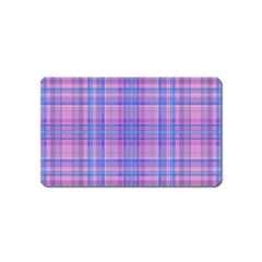 Plaid Design Magnet (name Card) by Valentinaart