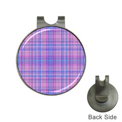 Plaid Design Hat Clips With Golf Markers by Valentinaart