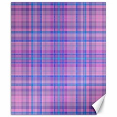 Plaid Design Canvas 8  X 10  by Valentinaart