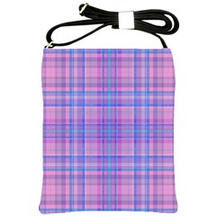 Plaid Design Shoulder Sling Bags by Valentinaart