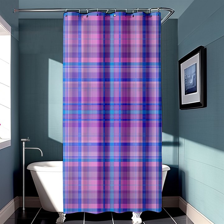 Plaid design Shower Curtain 36  x 72  (Stall) 