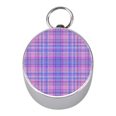 Plaid Design Mini Silver Compasses by Valentinaart