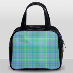 Plaid Design Classic Handbags (2 Sides) by Valentinaart