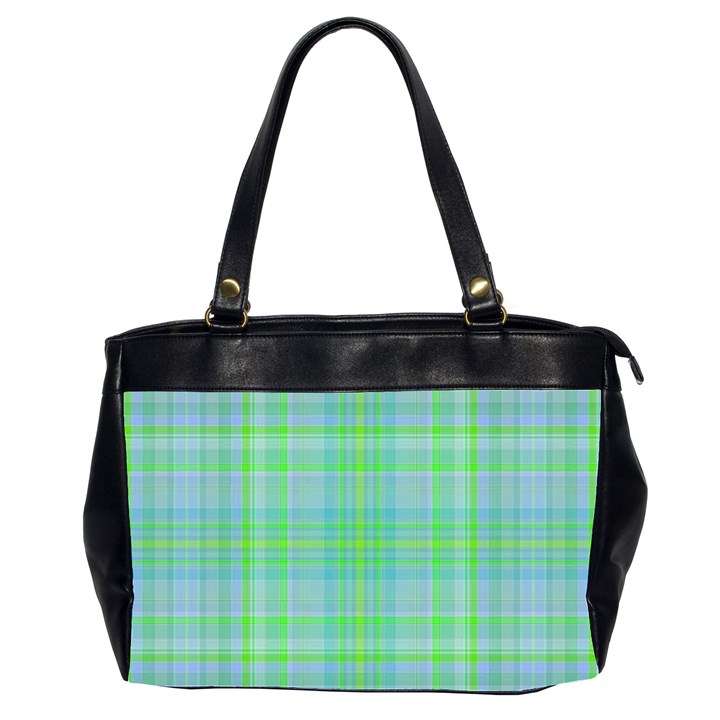 Plaid design Office Handbags (2 Sides) 