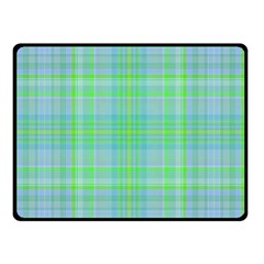 Plaid Design Double Sided Fleece Blanket (small) 