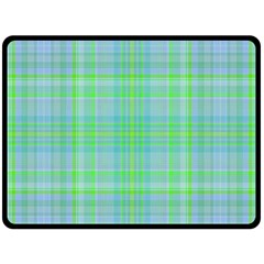 Plaid Design Double Sided Fleece Blanket (large) 