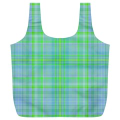 Plaid Design Full Print Recycle Bags (l)  by Valentinaart