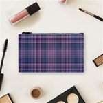 Plaid design Cosmetic Bag (Small)  Front