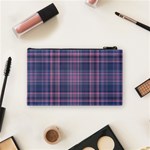 Plaid design Cosmetic Bag (Small)  Back