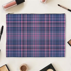 Plaid Design Cosmetic Bag (xl) by Valentinaart