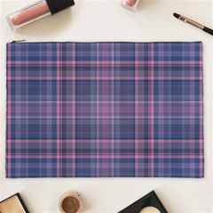 Plaid Design Cosmetic Bag (xxl)  by Valentinaart