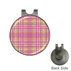 Plaid Design Hat Clips With Golf Markers by Valentinaart