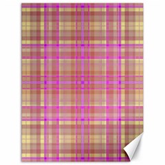 Plaid Design Canvas 18  X 24   by Valentinaart