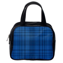 Plaid Design Classic Handbags (one Side) by Valentinaart