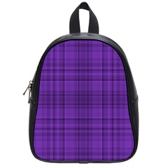 Plaid Design School Bags (small)  by Valentinaart