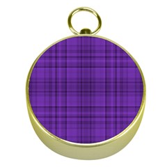 Plaid Design Gold Compasses