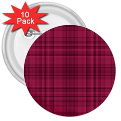 Plaid Design 3  Buttons (10 Pack)  by Valentinaart