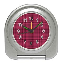 Plaid Design Travel Alarm Clocks by Valentinaart