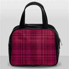 Plaid Design Classic Handbags (2 Sides) by Valentinaart