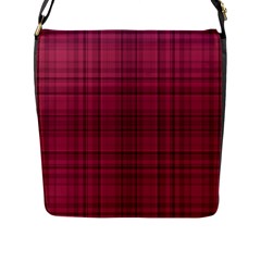 Plaid Design Flap Messenger Bag (l)  by Valentinaart