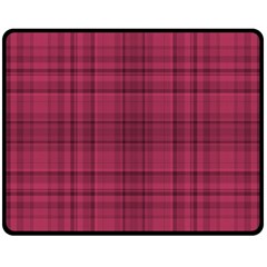 Plaid Design Double Sided Fleece Blanket (medium)  by Valentinaart