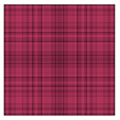 Plaid Design Large Satin Scarf (square)