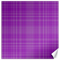 Plaid Design Canvas 12  X 12   by Valentinaart