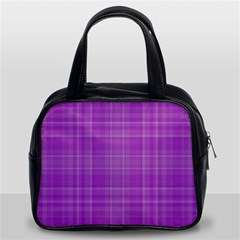 Plaid Design Classic Handbags (2 Sides) by Valentinaart